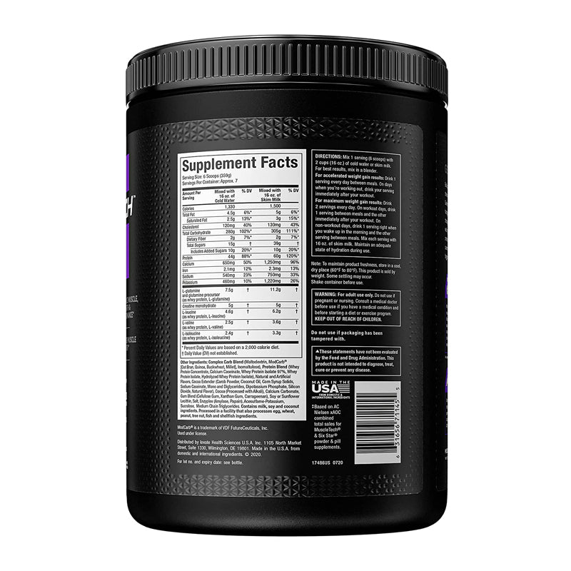 Muscletech 100% Mass Gainer
